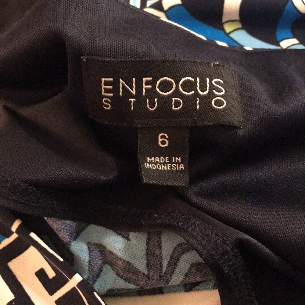 Enfocus Studio Grecian Slit Sleeve Dress, Size 6 - Picture 8 of 9